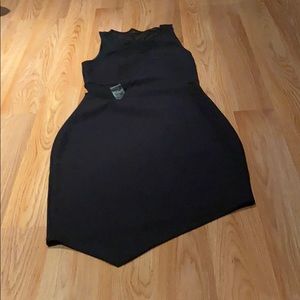 Black fitted dress
